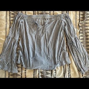 Off shoulder crop top